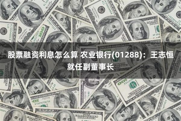 股票融资利息怎么算 农业银行(01288)：王志恒就任副董事长