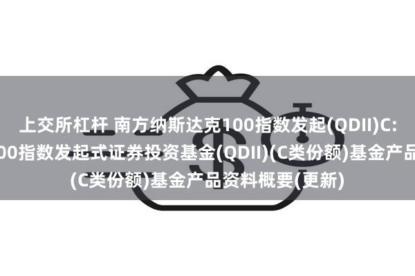 上交所杠杆 南方纳斯达克100指数发起(QDII)C: 南方纳斯达克100指数发起式证券投资基金(QDII)(C类份额)基金产品资料概要(更新)