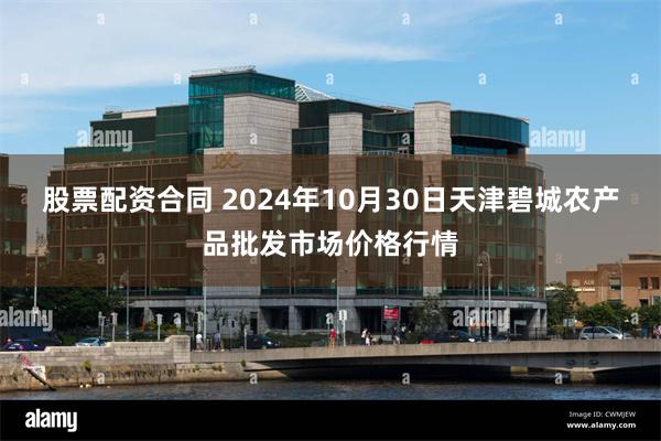 股票配资合同 2024年10月30日天津碧城农产品批发市场价格行情