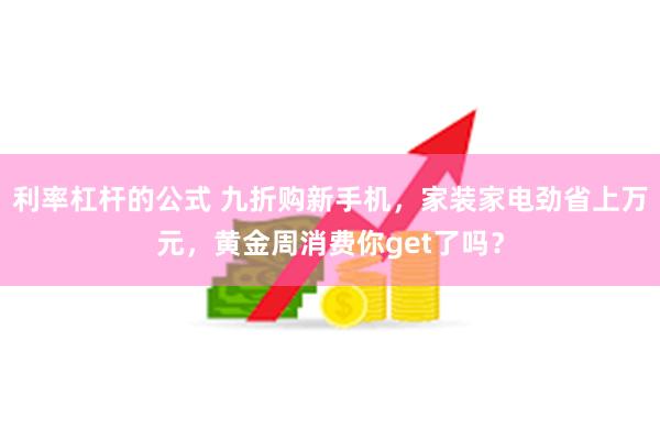 利率杠杆的公式 九折购新手机，家装家电劲省上万元，黄金周消费你get了吗？