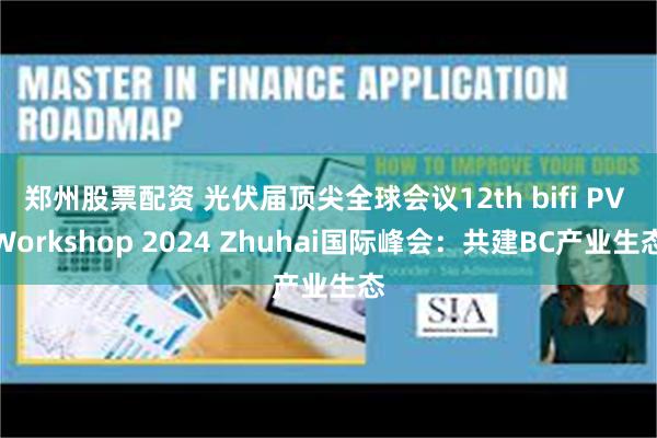 郑州股票配资 光伏届顶尖全球会议12th bifi PV Workshop 2024 Zhuhai国际峰会：共建BC产业生态